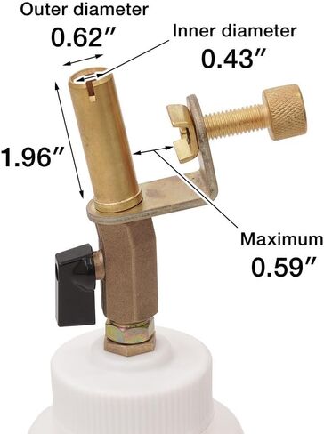 1 Liter Master Cylinder Brake Fluid Refilling Bottle, Brake Service Dispensing Bleeder Bottle, Safe to Prevent Any Spatter in Kuwait