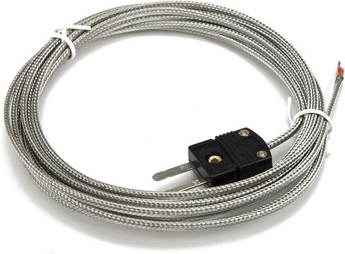 FTARW03 3 metres high Temperature Resistance Metal screening Cable Wire Head Plug Connection thermocouple Temperature Sensor(K) in Saudi Arabia