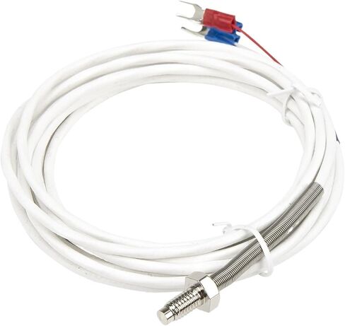 FTARB02 PT100 Type M6 Bolt Head Spring Protected 3 metres FEP Cable RTD Screw Temperature Sensor(1 3B Grade) in Kuwait