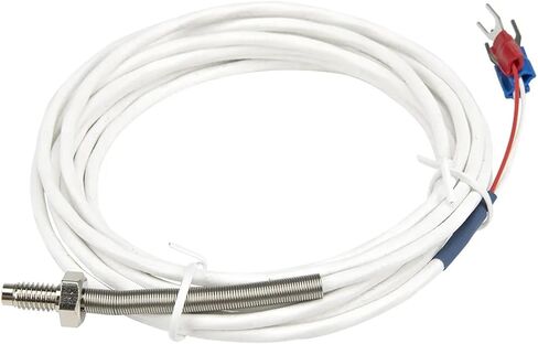 FTARB02 PT100 Type M6 Bolt Head Spring Protected 3 metres FEP Cable RTD Screw Temperature Sensor(1 3B Grade) in Kuwait