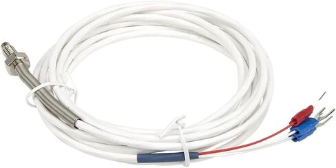 FTARB02 PT100 Type M6 Bolt Head Spring Protected 3 metres FEP Cable RTD Screw Temperature Sensor(1 3B Grade) in Kuwait