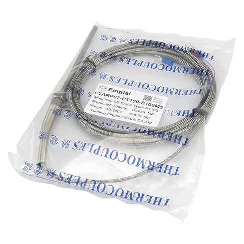 FTARP07 PT100 Type 5m Cable Probe Head RTD Temperature Sensor M8 Thread Probe Length 100mm in Saudi Arabia