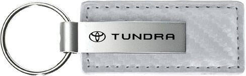 Au-TOMOTIVE GOLD Carbon Fiber Leather Key Chain for Toyota Tundra in Saudi Arabia