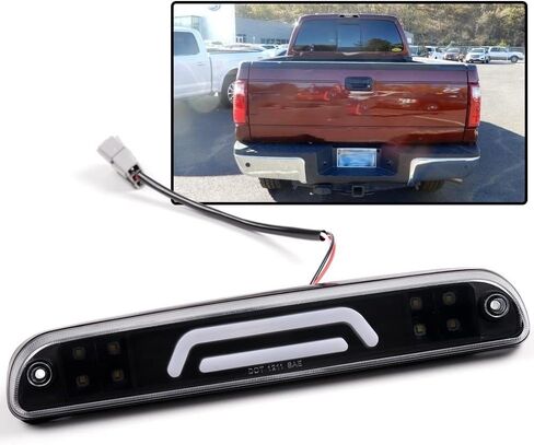 PIT66 LED 3rd Brake Light, Compatible with 93-11 Ford Ranger/99-16 Ford F250 SD F350 SD F450 SD F550 SD/95-03 Mazda B2300 B2500 B3000 B400 Clear Lens Black Housing in Saudi Arabia