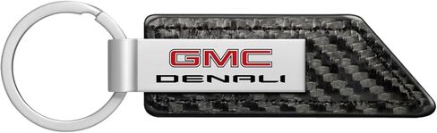 iPick Image for GMC Denali Carbon Fiber Texture PU Leather Key Chain Keychain, Official Licensed in Saudi Arabia