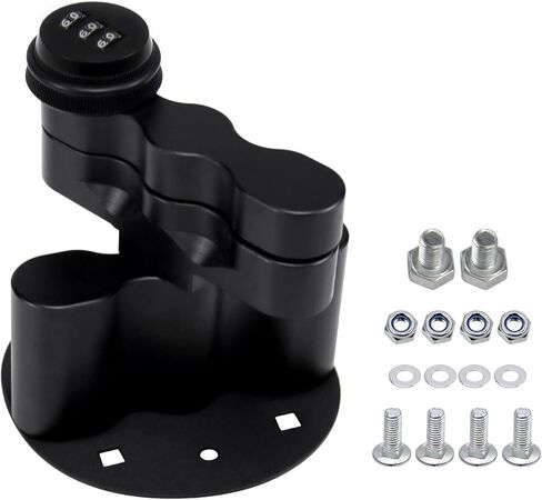 RYANSTAR RACING RX-DLX-PM Pack Mount Lock with Pack Mount Bracket Cargo Racks Double Locking Mount Fit for Standard Pack Mount Compatible with Fuel & Gas Can & Water Pack Mount in Kuwait