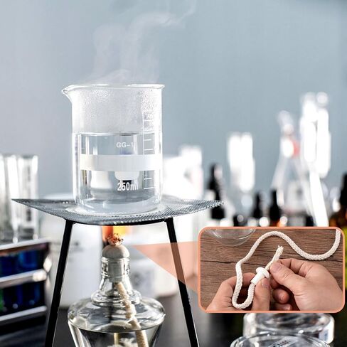 32.8 Ft 1/8in Diameter Oil Lamp Wicks, Round Cotton Lamp Wicks Burner, Braided Candle Replacement Wicks for Alcohol Kerosene Lamp Torches Lantern- Beige in Kuwait