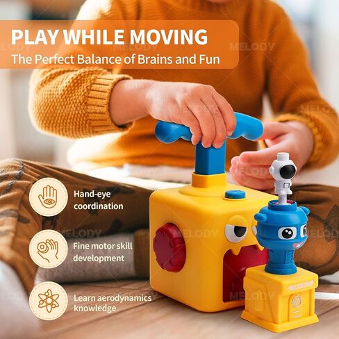Balloon Launcher Toy Set (3 Launchers + 6 Balloons) - Triple Launch Modes, STEM Outdoor Fun for Kids Ages 4-8, Birthday Gifts & Party Games in Saudi Arabia