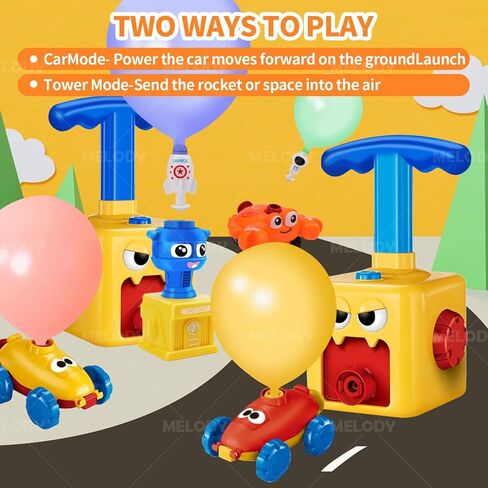 Balloon Launcher Toy Set (3 Launchers + 6 Balloons) - Triple Launch Modes, STEM Outdoor Fun for Kids Ages 4-8, Birthday Gifts & Party Games in Saudi Arabia
