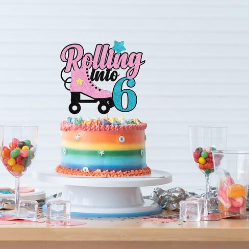 المتداول في 11 كعكة توبر الأسطوانة تزلج سعيد 11 عيد ميلاد كعكة توبر 11 أحد عشر عاما المتداول الرجعية فتاة نادي الهيب هوب موضوع حزب كعكة لوازم الديكور للأطفال الفتيات in Kuwait