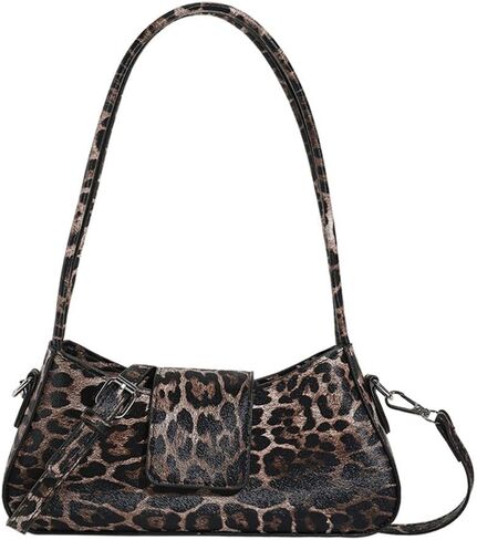 Leopard Print Purses and Handbags Cheetah Print Hobo Shoulder Bag Y2k Leopard Crescent Tote Bag Cheetah Clutch Purse (Khaki) in Saudi Arabia