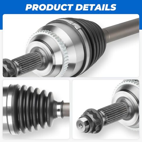 TadaMark Front Right CV Axle Shaft Assembly Fit for Toyota Sienna 3.3L 3.5L 2004 2005 2006 2007 2008 2009 2010, Fit FWD Models, Passenger Side, for 66-5261 in Saudi Arabia