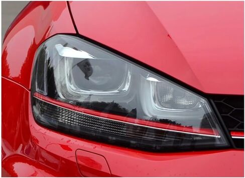 متوافق مع VW Golf 7 2014 2015 2016 2017 كشافات قذيفة عدسة غطاء المصباح شفاف عاكس الضوء رئيس مصباح شبكي (A Piar) in Saudi Arabia