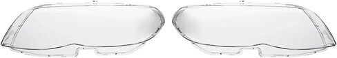 Left/Right Car Headlight Lens Cover Lampshade Shell Compatible for BMW X5 E53 2004 2005 2006 Headlamp Clear Cover Lampcover Lens Cover(Left) in Saudi Arabia