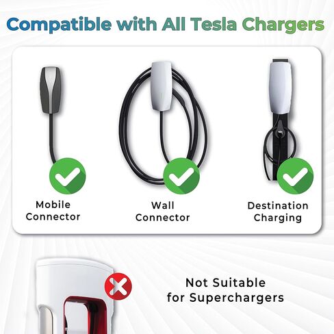 محول Tesla إلى J1772 - محول قابس NACS إلى J1772 EV، للمركبات الكهربائية J1772، محول Tesla إلى J1772 80A 250V، متوافق مع شواحن الهاتف المحمول والجدار والوجهة in Kuwait