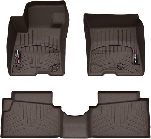 WeatherTech Custom Fit FloorLiners for Ford Maverick Hybrid - 1st & 2nd Row (441745-1-2), Black in Kuwait