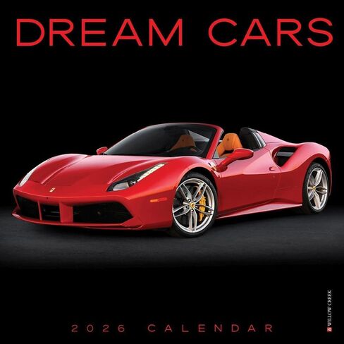 Willow Creek Press، تقويم حائط صغير 2026 من Dream Cars، مقاس 7 بوصة × 7 بوصة، تقويم لمدة 18 شهرًا مع غلاف مثبت in Kuwait