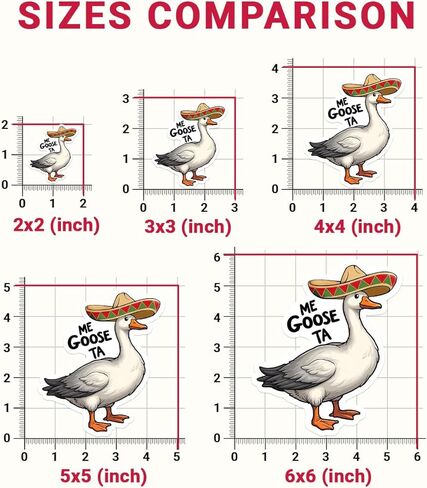 3 Pcs Goose Me Goose-ta Meme Sticker, Goose Sticker, Silly Goose Sticker - Vinyl Stickers 3 Inches for Water Bottles Laptop Phone Car Window Helmet in Saudi Arabia