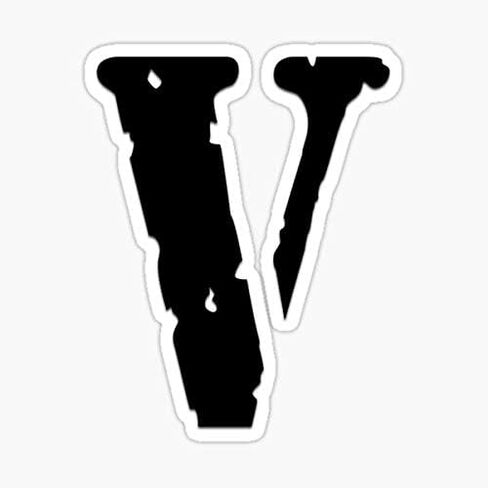ملصق Vlone - ملصق جرافيك - مقاوم للماء - مقطوع بالقالب مقاوم للبهتان in Saudi Arabia