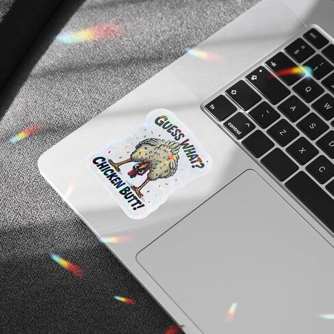 3Pcs Guess What Chicken Butt Sticker Funny Meme Chickens Hilarious Gift for Kids Teens and Adults Guess What Chicken Butt Stickers Chickens Car Decal for Laptop Water Bottle Toolbox Phone Case (G1) in Saudi Arabia