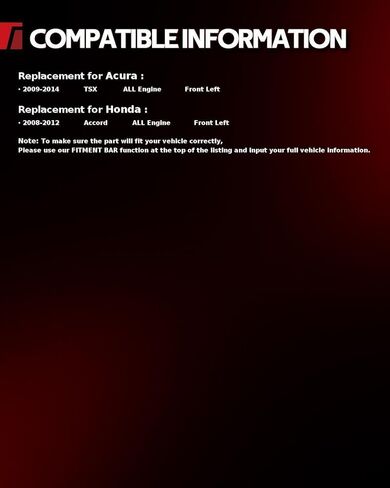 Torchbeam قطعة واحدة من مفصل التوجيه الأمامي ومجموعة محور تحمل العجلة متوافقة مع Toyota Camry 2007-2009 2.4L، جانب السائق الأيسر يستبدل 686259 in Kuwait