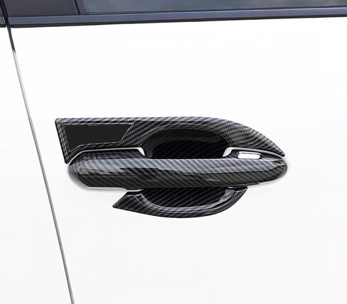 Exterior Door Handle and Bowl Cover Compatible with Toyota RAV4 2025 2024 2023 2022-2019 Door Handle Bowl Covers Exterior Car Accessories ABS 8PCS(Carbon Fiber Style) in Saudi Arabia
