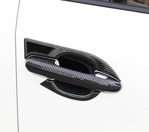Exterior Door Handle and Bowl Cover Compatible with Toyota RAV4 2025 2024 2023 2022-2019 Door Handle Bowl Covers Exterior Car Accessories ABS 8PCS(Carbon Fiber Style) in Saudi Arabia