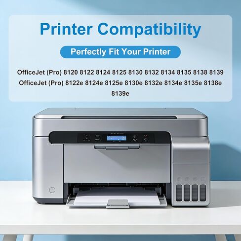 خراطيش حبر 923e 923XL متوافقة مع حبر الطابعة HP923e HP 923 XL HP923 XL HP 923e حبر 923 xl 923e يعمل مع طابعة 8120 8122e 8124e 8125e 8130e 8132e 8134e 8135e 8138e 8139e أسود C/M/Y (4 عبوات) in Kuwait