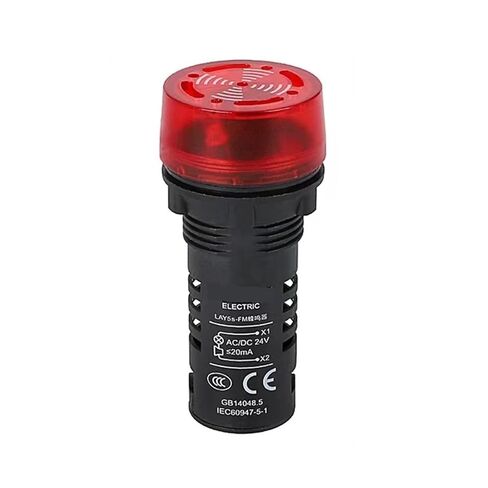 Power Distribution Buzzer LAY5S-FM Alarm Intermittent 220V red 24V Sound and Light Indicator in Saudi Arabia