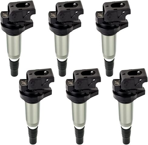 Mishimoto Ignition Coil Compatible With BMW M54, N20, N52, N54, N55, N62, S54, S62 2002+, Set of 6 in Saudi Arabia