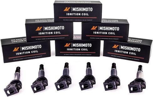 Mishimoto Ignition Coil Compatible With BMW M54, N20, N52, N54, N55, N62, S54, S62 2002+, Set of 6 in Saudi Arabia