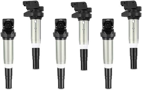 Mishimoto Ignition Coil Compatible With BMW M54, N20, N52, N54, N55, N62, S54, S62 2002+, Set of 6 in Saudi Arabia