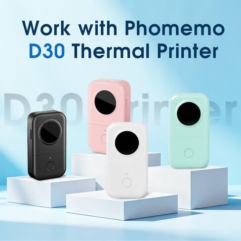 for M110 Printer Thermal Labels,4 Rolls, Round - 1.96"（50x50 mm, 140 Labels/Roll,Compatible for Phomemo M110 M220 M200 M221, Gradient Flower, for Address/Barcode/Office/Logo/Business/Storage in Saudi Arabia