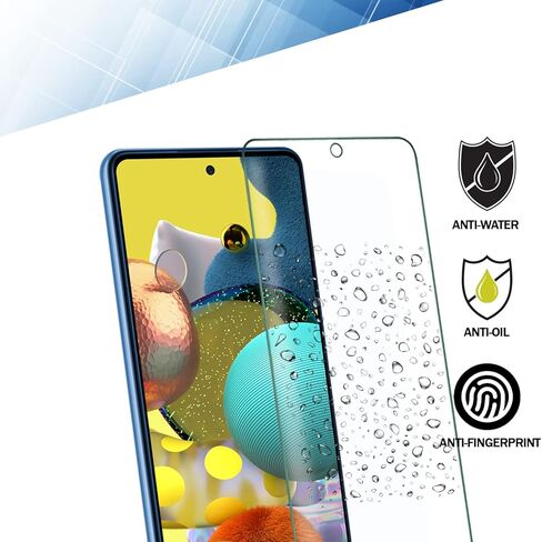 RKINC Screen Protector [4-Pack] for Samsung Galaxy A42 5G, Tempered Glass Film Screen Protector, 0.33mm [LifetimeWarranty][Anti-Scratch][Anti-Shatter][Bubble-Free] in Kuwait