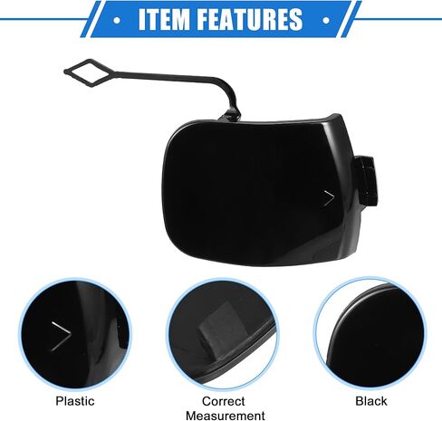 Car Towing Tow Eye Hook Cover Cap Compatible for Mini Cooper 2014-2018, Durable Plastic Black Front Bumper in Saudi Arabia