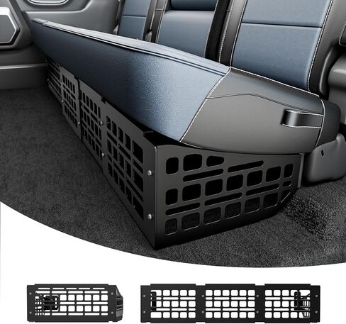 Seat Bottom Divider Panel Compatible with Ford F150 2015+ Raptor 2015+ Super Duty 2017+ Under Seat Molle Panel Second Row Storage Panel 2nd Row Under Seat Organizer Accessories in Kuwait