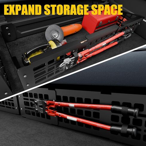 Seat Bottom Divider Panel Compatible with Ford F150 2015+ Raptor 2015+ Super Duty 2017+ Under Seat Molle Panel Second Row Storage Panel 2nd Row Under Seat Organizer Accessories in Kuwait