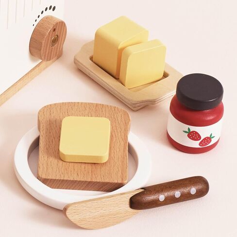 Le Toy Van - Honeybake Premium Wooden Cafe Machine Set - Pretend Kitchen and Cafe Play Toy Set | Kids Role Play Toy Kitchen Accessories (TV299), Small in Kuwait