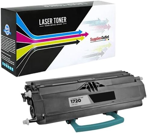 Compatible Toner Cartridge Replacement for Dell 1720 / 310-8701 / 310-8708 / MW558 / PY449 / 310-8702 / 310-8709 / MW559 / RP380 / GR299 / PY408 / RP441 / GR332 (Black,1 Pack) in Saudi Arabia