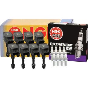 NGK 8 COP Ignition Coils 8 Ruthenium HX Spark Plugs Kit For Infiniti NIssan 5.6 in Saudi Arabia