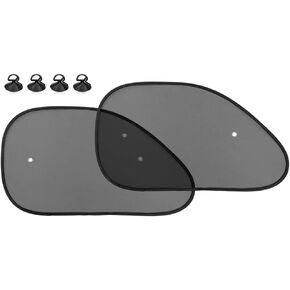 2 Pieces Universal Car Window Sun Shade Side Window UV Protection for Child and Baby Blocks Glare Sunlight and Heat Reduces Fading and Damage Fits Most Cars in Kuwait