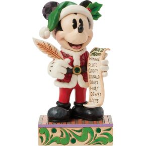 Enesco Disney Traditions by Jim Shore Santa Mickey Mouse with Nice List Limited Edition Figurine, 7.75 Inch, Multicolor in Saudi Arabia