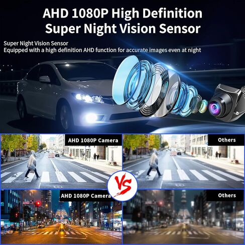 B-Qtech Car Rear View Camera License Plate Bracket, Back Up Camera License Plate Frame, Universal Car Dash Cam Mirror Camera Metal Bracket, Reverse Rear View Backup Camera Kit in Kuwait