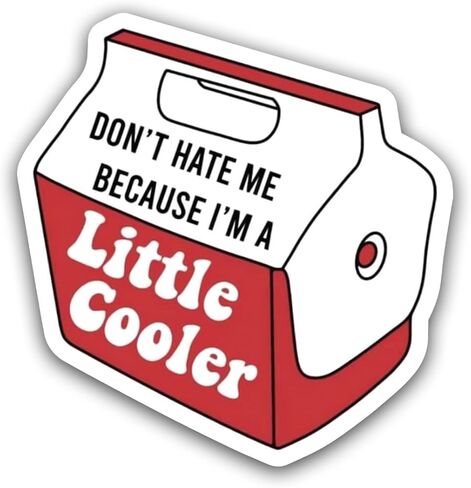 ملصق من الفينيل لا تكرهني لأنني أبرد قليلاً - 10.16 سم للسيارات والشاحنات والشاحنات وسيارات الدفع الرباعي ونافذة زجاجات المياه وأكواب القوارب وأجهزة الكمبيوتر المحمولة المضحكة in Kuwait