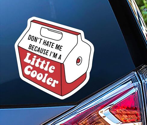 ملصق من الفينيل لا تكرهني لأنني أبرد قليلاً - 10.16 سم للسيارات والشاحنات والشاحنات وسيارات الدفع الرباعي ونافذة زجاجات المياه وأكواب القوارب وأجهزة الكمبيوتر المحمولة المضحكة in Kuwait