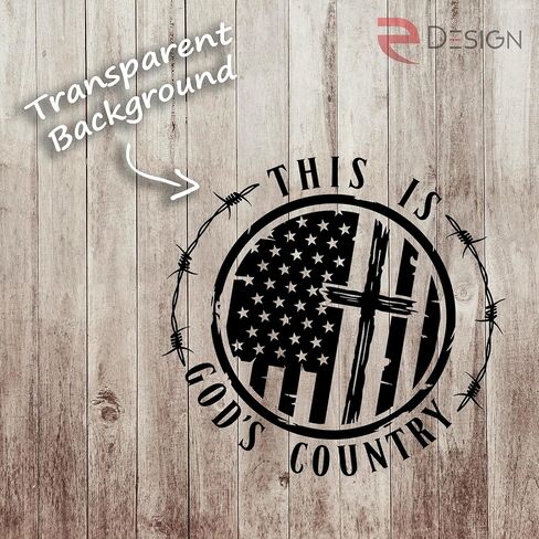 ملصق من الفينيل من eDesign This is God's Country - 5 بوصات - ملصق من الفينيل الفاخر للسيارات والشاحنات وأجهزة الكمبيوتر المحمولة والمزيد - مقاوم للطقس ومتين، عبوتان in Saudi Arabia