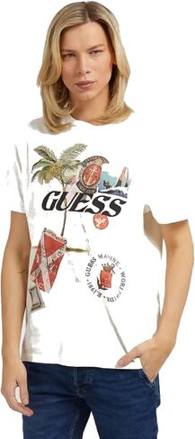 GUESS Men's Nautical Collage Short Sleeve Tee in Saudi Arabia