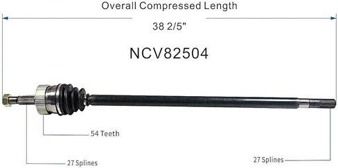 GSP NCV82504 CV Axle Shaft Assembly - Right Front (Passenger Side) in Saudi Arabia