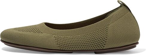 حذاء باليه مسطح من FitFlop™ Allegro Airyknit، أزرق شاحب/فضي، مقاس 5 in Saudi Arabia