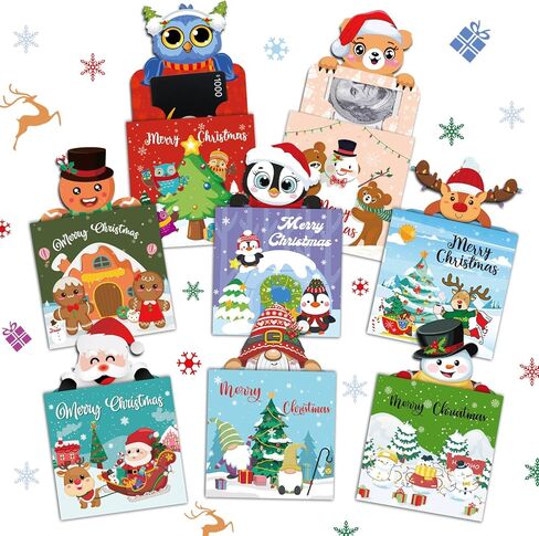 Christmas Money/Gift Card Holders 8-Pack, Merry Christmas Cards for Gifting Cash and Gift Card, Xmas Cards for Cash Check Ticket, Funny Holiday Gifting Ideas for Women Men Kids in Saudi Arabia